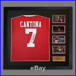 Manchester United Signed Eric Cantona Shirt 5 Only LeftSUPERB ITEM @ Only £275