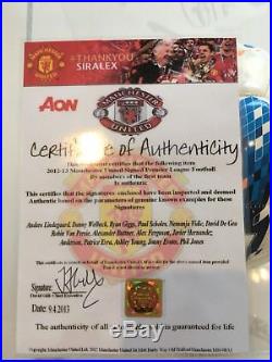 Manchester United Signed Football Alex Ferguson And Squad League Winners