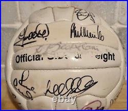 Manchester United Signed Football. Possibly The team that won The Treble