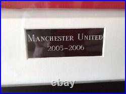 Manchester United Signed & Framed Home Shirt 2005/06 Giggs, Ronaldo, Rio & Coa