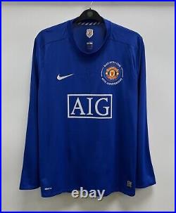 Manchester United Signed L/S Third Football Shirt 2008/09 Adults XL Nike G535