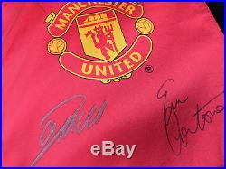 Manchester United Signed Pennant Best, Cantona, Ronaldo & Beckham Very Rare