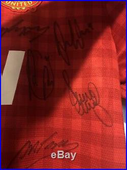 Manchester United Signed Replica Shirt 20th Title Wining Squad
