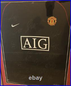 Manchester United Signed Shirt 07/08 Double Winners