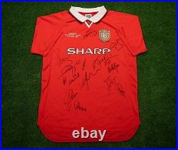 Manchester United Signed Shirt 1999 Treble Winners Genuine Signatures AFTAL COA