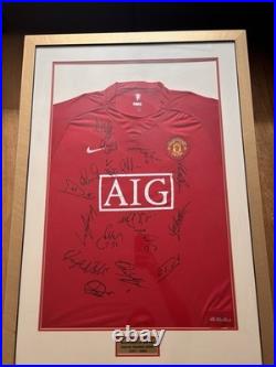 Manchester United Signed Shirt 2007-2008 full team Manchester United Signed Shirt 2007-2008 full team
