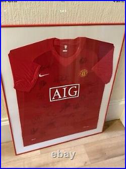 Manchester United Signed Shirt 2007-2008 full team