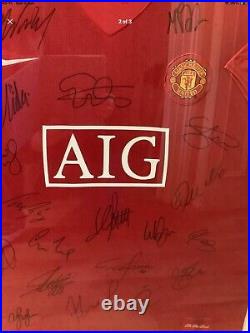 Manchester United Signed Shirt 2007-2008 full team