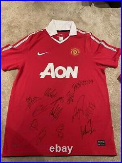 Manchester United Signed Shirt 2010/11 Season Official Direct Club COA Champions