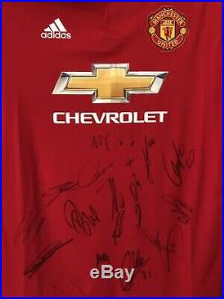 Manchester United Signed Shirt 2017/18 Squad