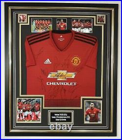Manchester United Signed Shirt Autographed Jersey Display AFTAL DEALER