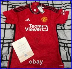 Manchester United Signed Shirt Eriksen with COA Genuine Signature