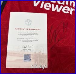 Manchester United Signed Shirt Eriksen with COA Genuine Signature