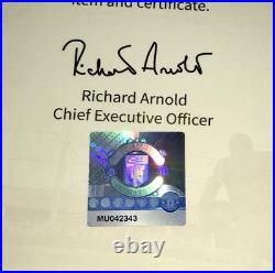 Manchester United Signed Shirt (Inc. Cristiano Ronaldo) with MUFC COA MU042343