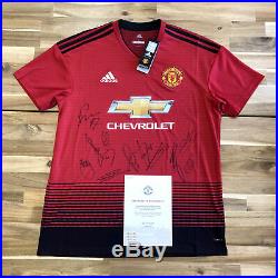 Manchester United Signed Shirt Man Utd Club COA Autograph Jersey Memorabilia