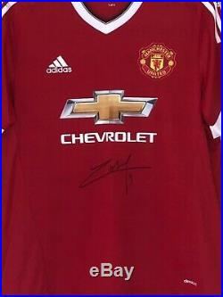 Manchester United Signed Shirt Martial Boxed Official Club Coa