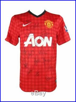 Manchester United Signed Shirt, Premiership Champions 2012-2013 + Coa