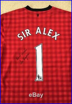 Manchester United Sir Alex Ferguson Signed Shirt, Autobiography & Programmes