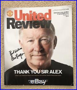 Manchester United Sir Alex Ferguson Signed Shirt, Autobiography & Programmes
