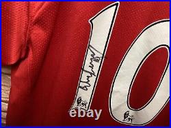 Manchester United Squad Signed 2008 Shirt Rooney 10 Ronaldo & Champions League