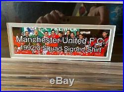 Manchester United Squad Signed 92/93 Prem Winners Football Shirt Jersey With COA