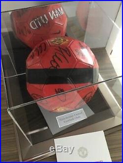 Manchester United Squad Signed Ball 2013 Champions Official Club Issued Coa