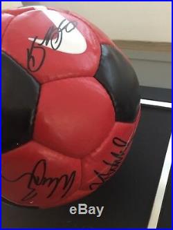 Manchester United Squad Signed Ball Offical Club Issued Coa Sir Alex Ronaldo Etc