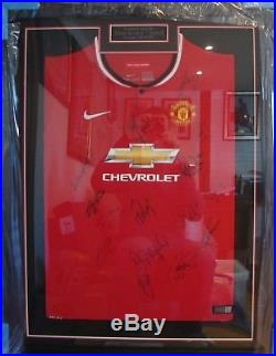 Manchester United Squad Signed Framed Shirt 2014 / 2015 See Description