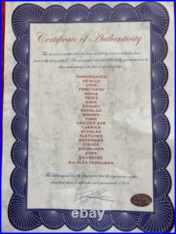 Manchester United Squad Signed Shirt 07/08 incl Ronaldo, Rooney, Giggs. Tevez Manchester United Squad Signed Shirt 07/08 incl Ronaldo, Rooney, Giggs. Tevez