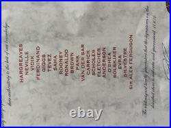 Manchester United Squad Signed Shirt 07/08 incl Ronaldo, Rooney, Giggs. Tevez Manchester United Squad Signed Shirt 07/08 incl Ronaldo, Rooney, Giggs. Tevez