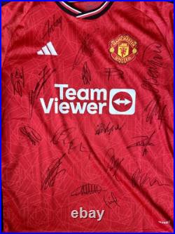 Manchester United Squad Signed Shirt 23/24 Manchester United Squad Signed Shirt 23/24