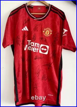 Manchester United Squad Signed Shirt 23/24 Manchester United Squad Signed Shirt 23/24