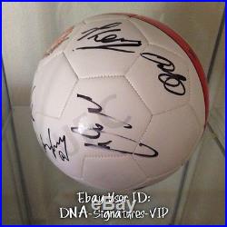 Manchester United Team Signed Ball Wayne Rooney Signed + More Coa See Prooof B