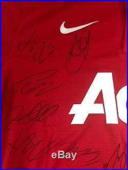Manchester United Team Signed Jersey 24 Signatures