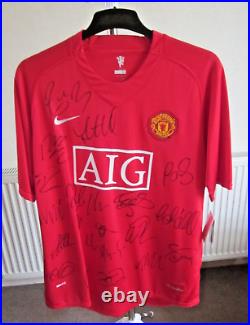 Manchester United Team Signed XL Football Shirt Season 2009/2010 New With Tags