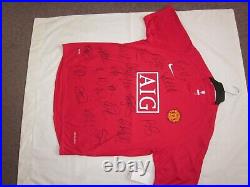 Manchester United Team Signed XL Football Shirt Season 2009/2010 New With Tags