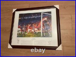 Manchester United Treble 1999, Limited Edition Hand Signed, Framed Print