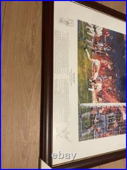 Manchester United Treble 1999, Limited Edition Hand Signed, Framed Print