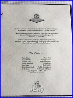 Manchester United Treble WinnersFully Signed Futera Champions 1999 Folder
