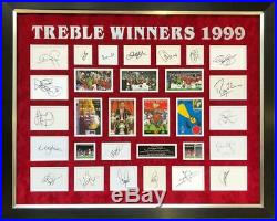 Manchester United Treble Winners 1999 Signed By Complete Squad And Sir Alex Ferg