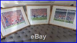 Manchester United Treble signed frames pictures