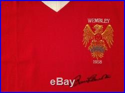 Manchester United Wembley 1958 Shirt Signed Bobby Charlton Letter Of Guarantee