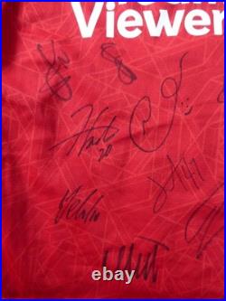 Manchester United Women Signed Football Shirt x12 Women's Football, Drury, WSL