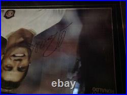 Manchester United legend Cristiano Ronaldo framed signed xmas gift photo shirt