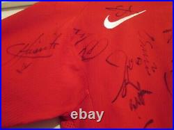 Manchester United multi year Squad Signed Home Football Shirt with COA /21485