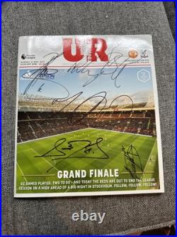 Manchester United signed programme