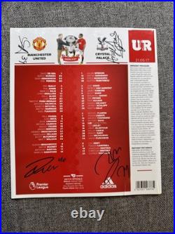 Manchester United signed programme