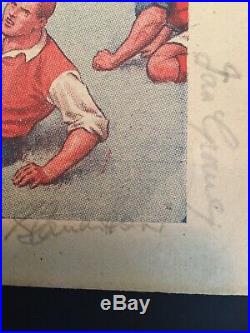 Manchester united 1953 Busby Babes Autograph Signed Duncan Edwards Pegg Byrnex14