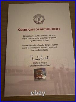 Manchester united Gary Pallister signed shirt with Club COA