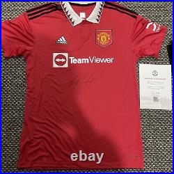 Manchester united shirt Signed By Marcus Rashford